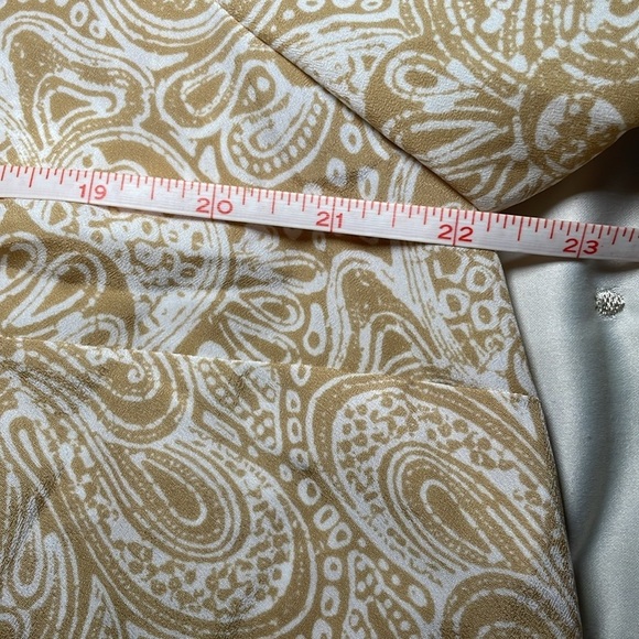 Michael by Michael Kors Paisley Print Ruffled Sleeve Top sz 0X - Picture 6 of 11